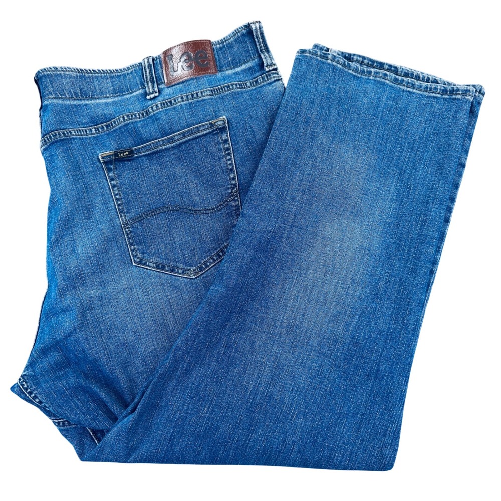 Lee Extreme Motion Straight Fit Tapered Leg Jeans Blue Men's 50x30 102105042